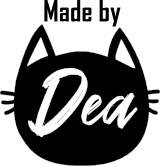 Made by Dea: Cat shaped logo